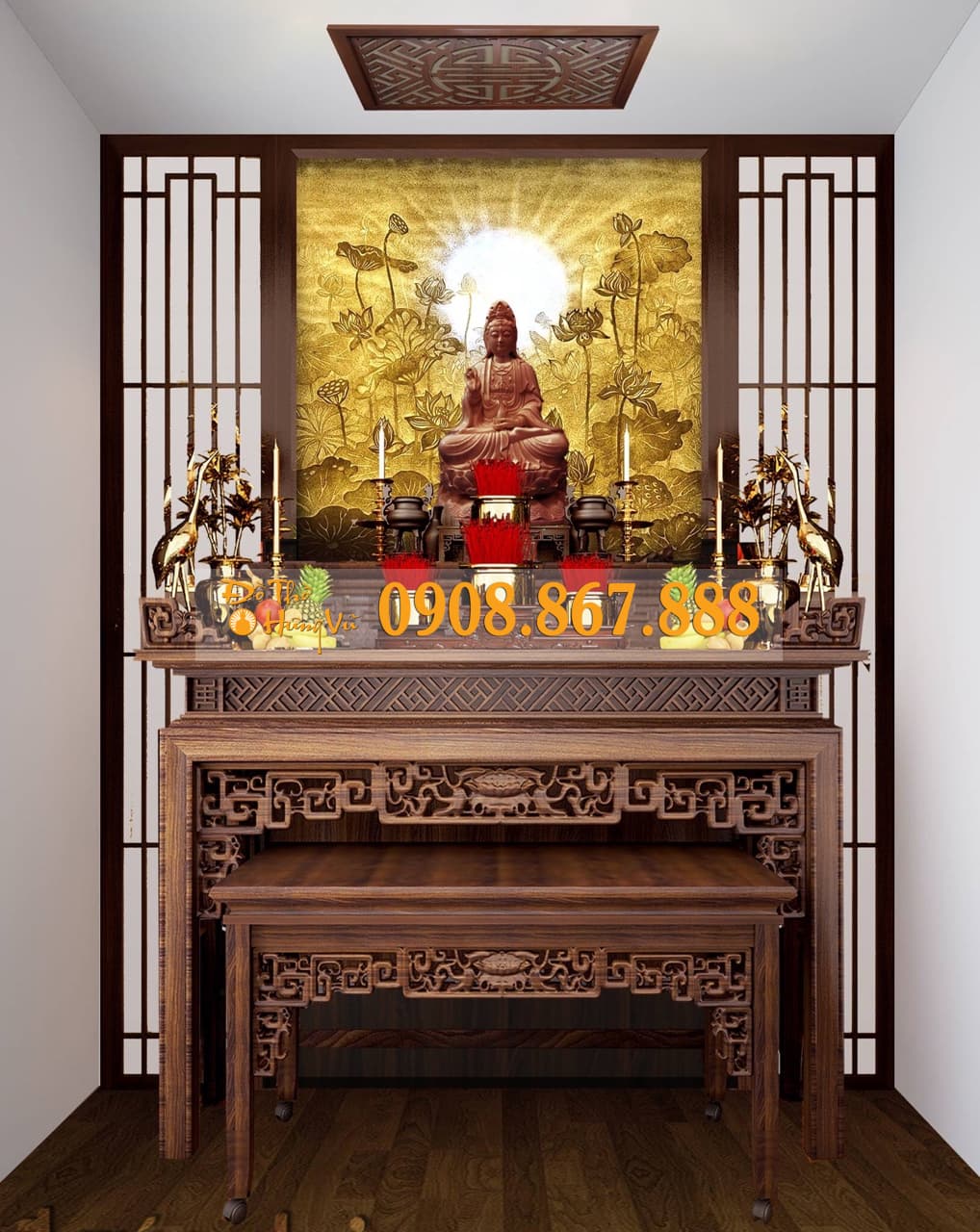 Bàn thờ Phật Quan Âm