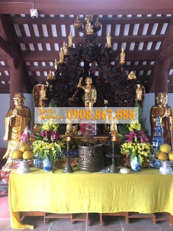 Thếp Vàng Đồ Thờ Tượng Phật