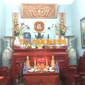 hoan thiện bàn thờ án gian