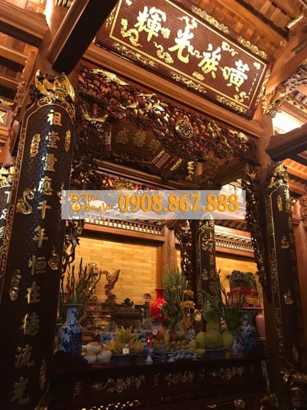 Dát vàng đồ thờ nhà anh Phương tại Long Biên