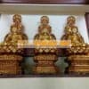 Tượng Phật Tam Thế Gỗ Mít Sơn Son Thếp Vàng