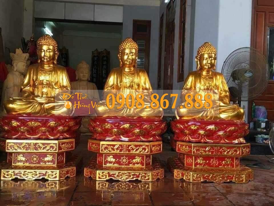 Tượng tam thế phật 02