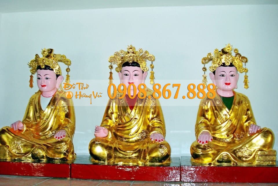 Bộ tượng tam tòa thánh mẫu 09 Bộ tượng tam tòa thánh mẫu 09