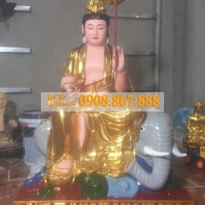Tượng văn thù và phổ hiền bồ tát 03 Tượng văn thù và phổ hiền bồ tát 03