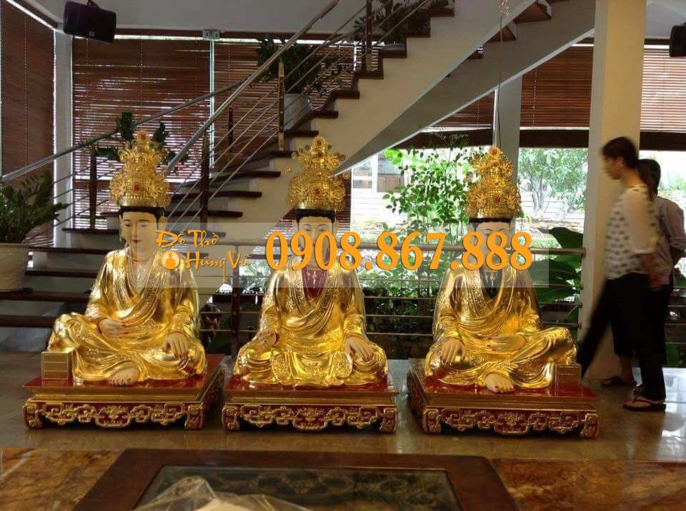 Bộ tượng tam tòa thánh mẫu 08 Bộ tượng tam tòa thánh mẫu 08