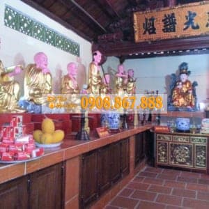 Cách sắp xếp tượng la hán