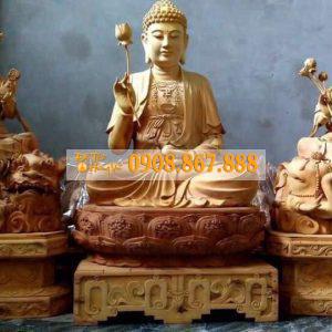 Tượng văn thù và phổ hiền bồ tát 01