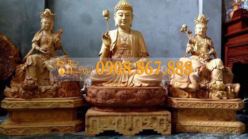 Tượng văn thù và phổ hiền bồ tát 01