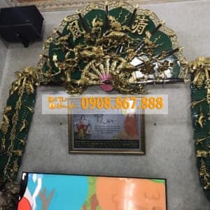 Quạt gỗ trang trí phòng khách