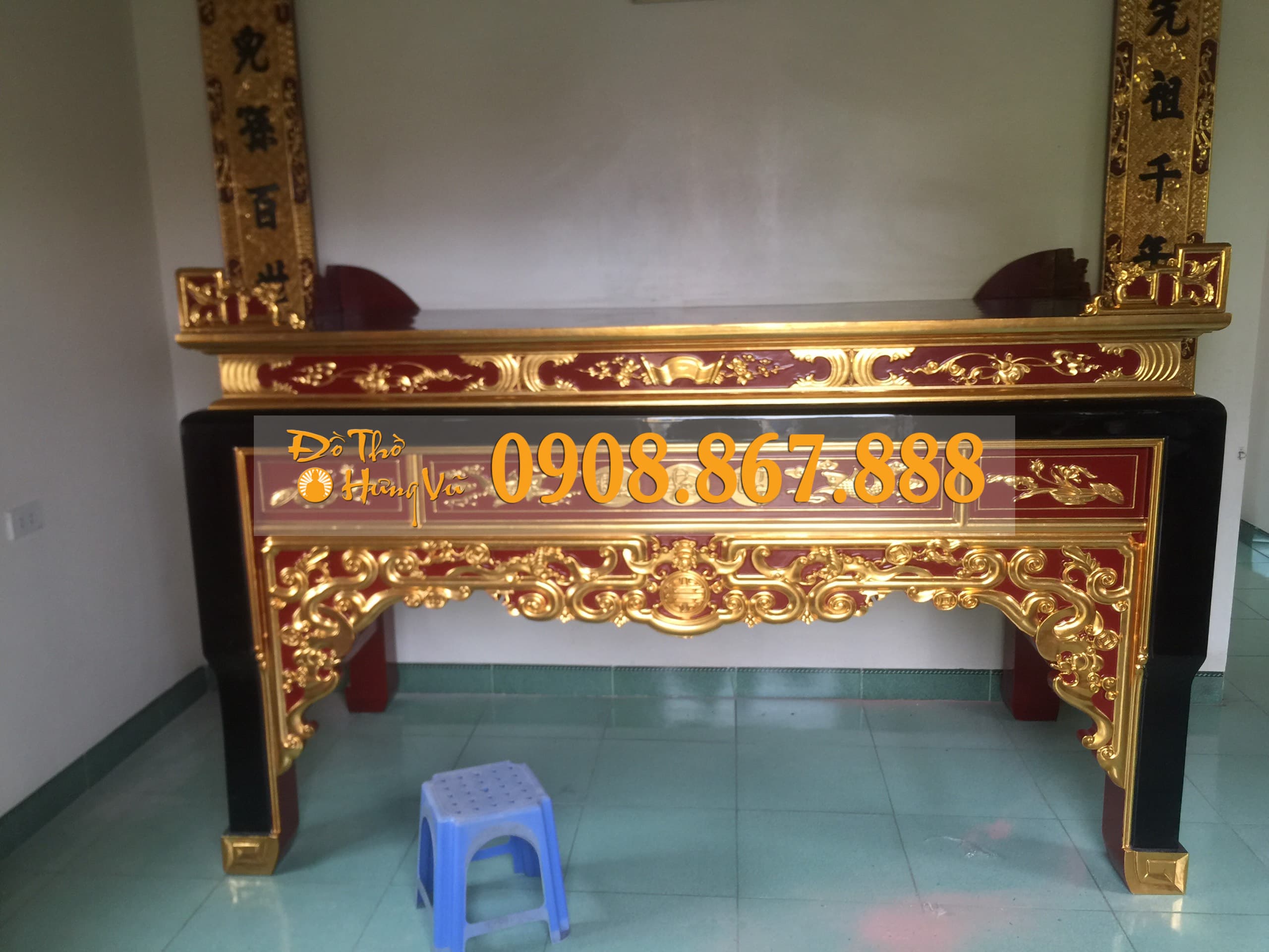 An gian thờ sơn son thếp vàng An gian thờ sơn son thếp vàng