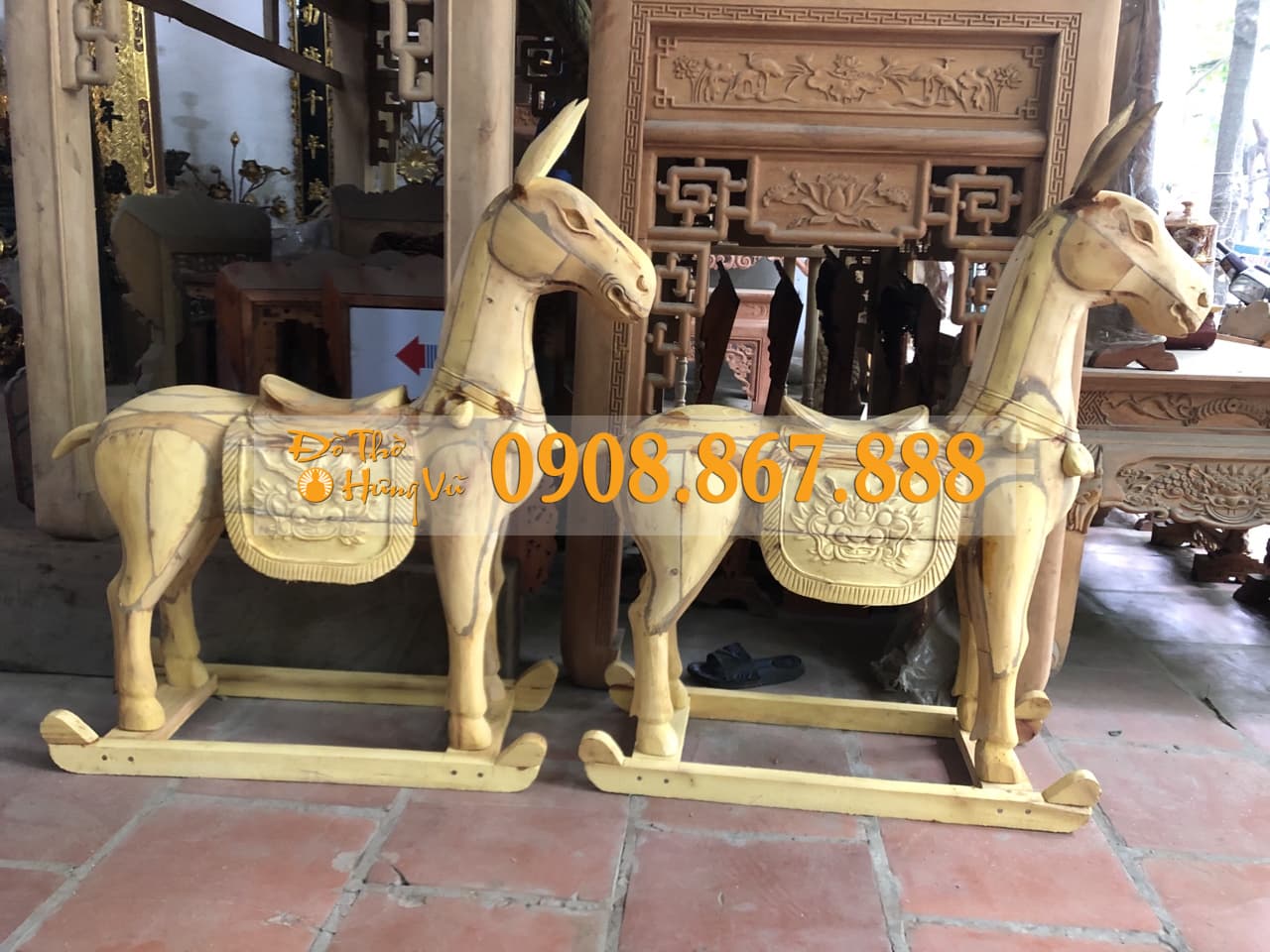 Ngựa Mộc Gỗ Mít NM-01 Ngựa Mộc Gỗ Mít NM-01