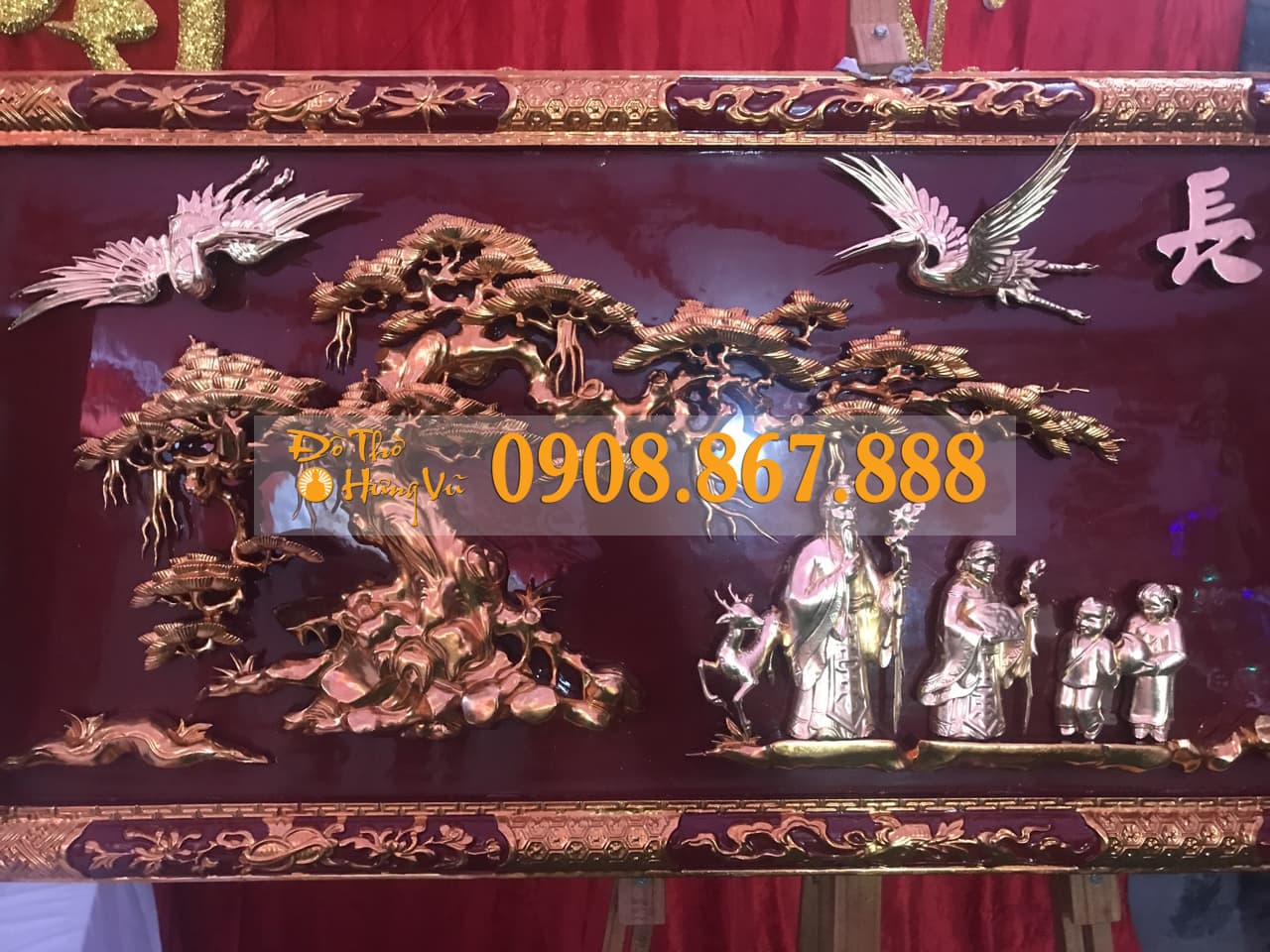 Mẫu tranh mừng thọ đẹp