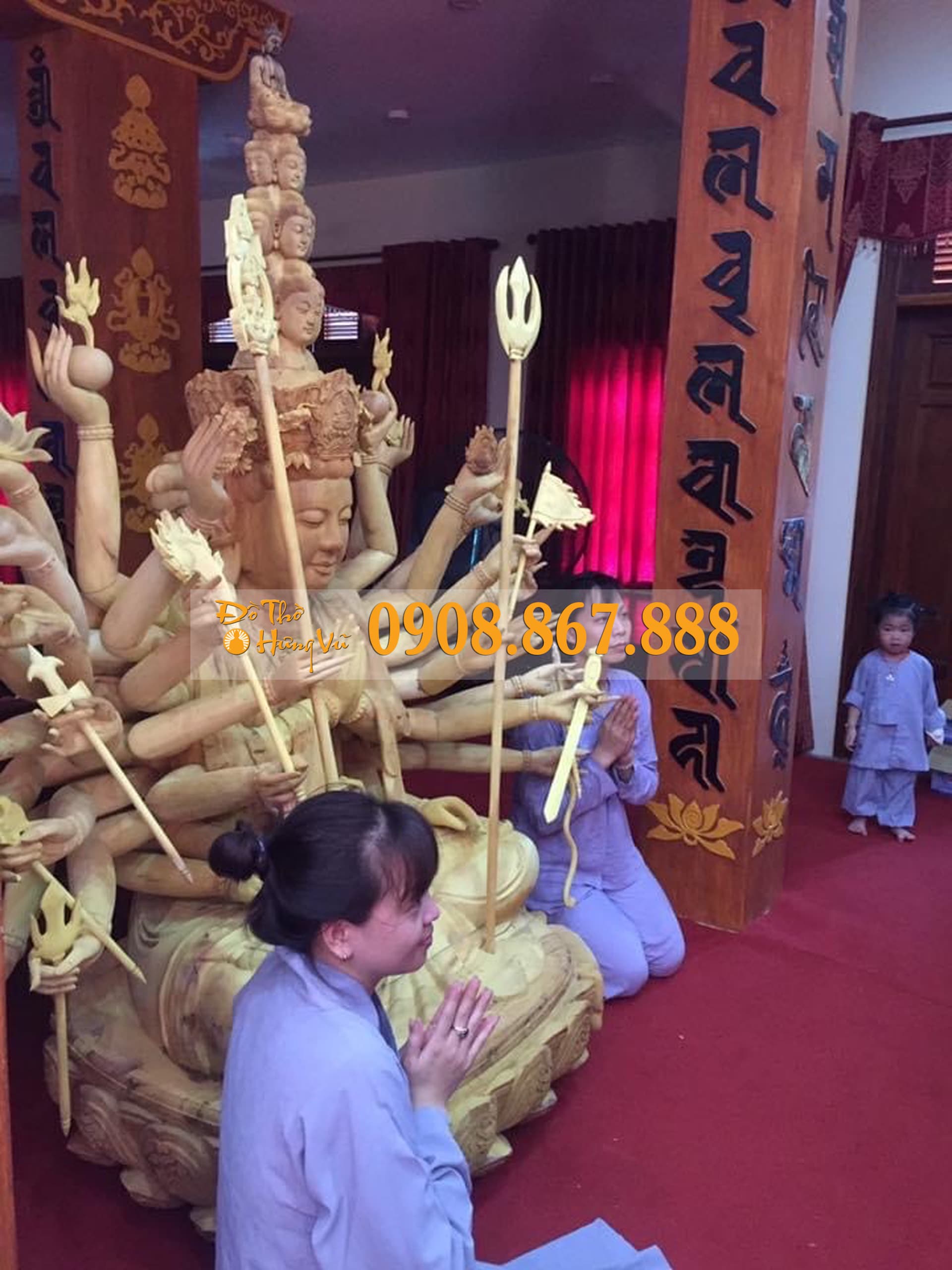 Tượng Phật Bà Quan Âm thiên thủ thiên nhãn 11