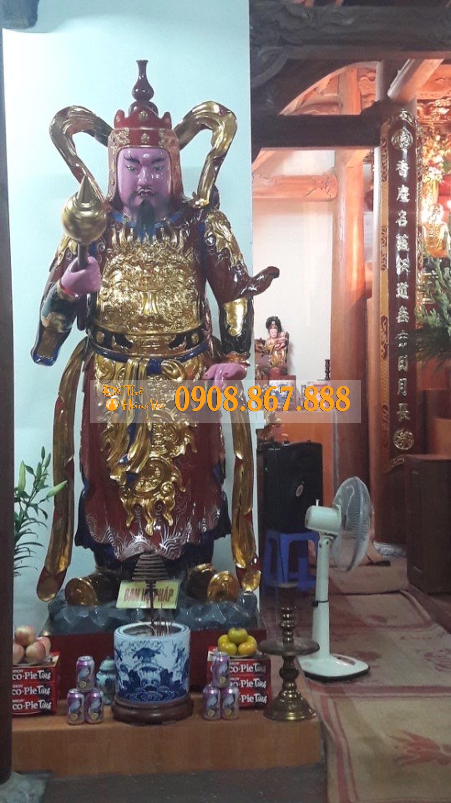 Tượng Hộ Pháp Khuyến Thiện Trừng Ác Tượng Hộ Pháp Khuyến Thiện Trừng Ác