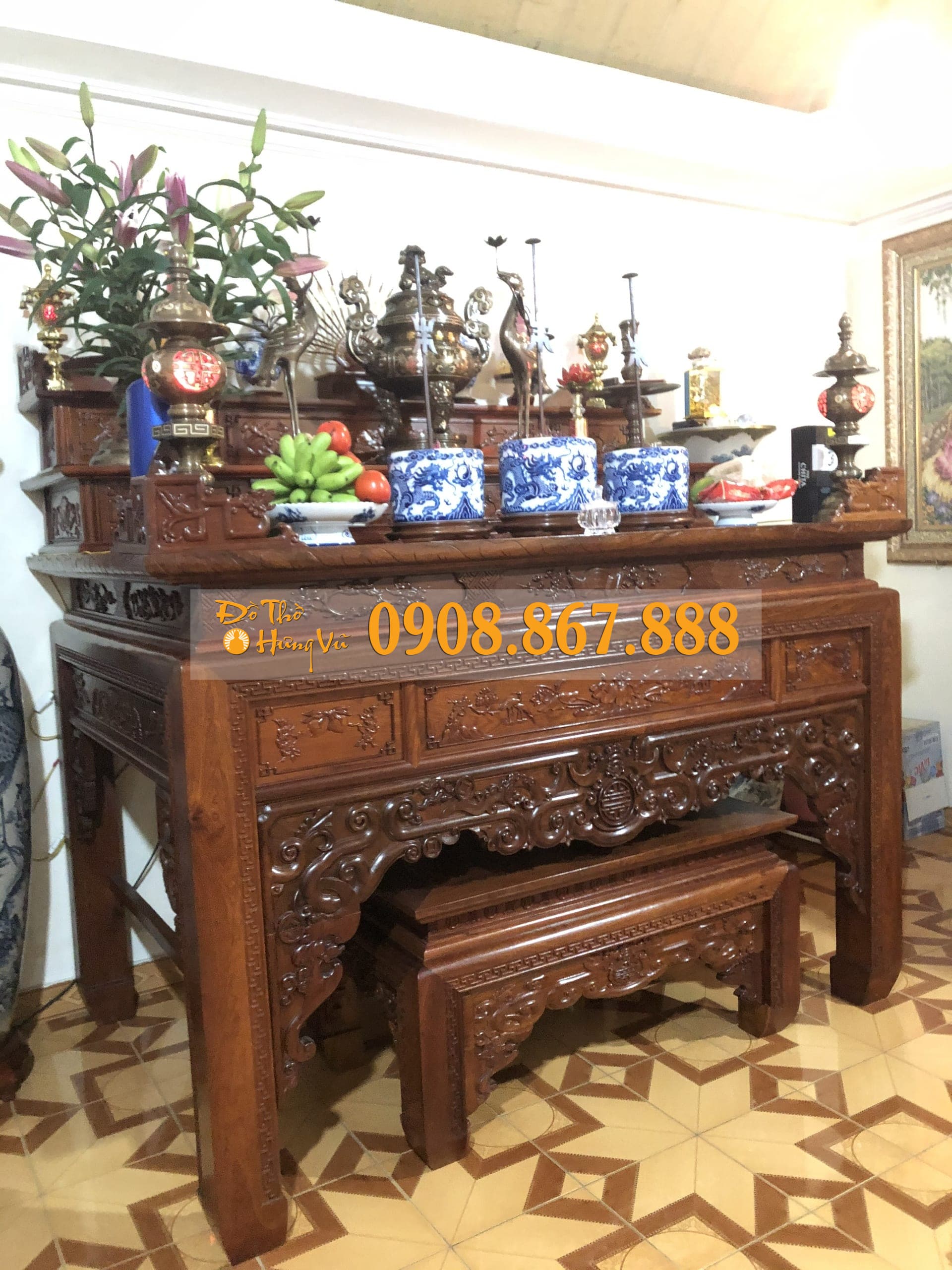 Án gian thờ tam cấp