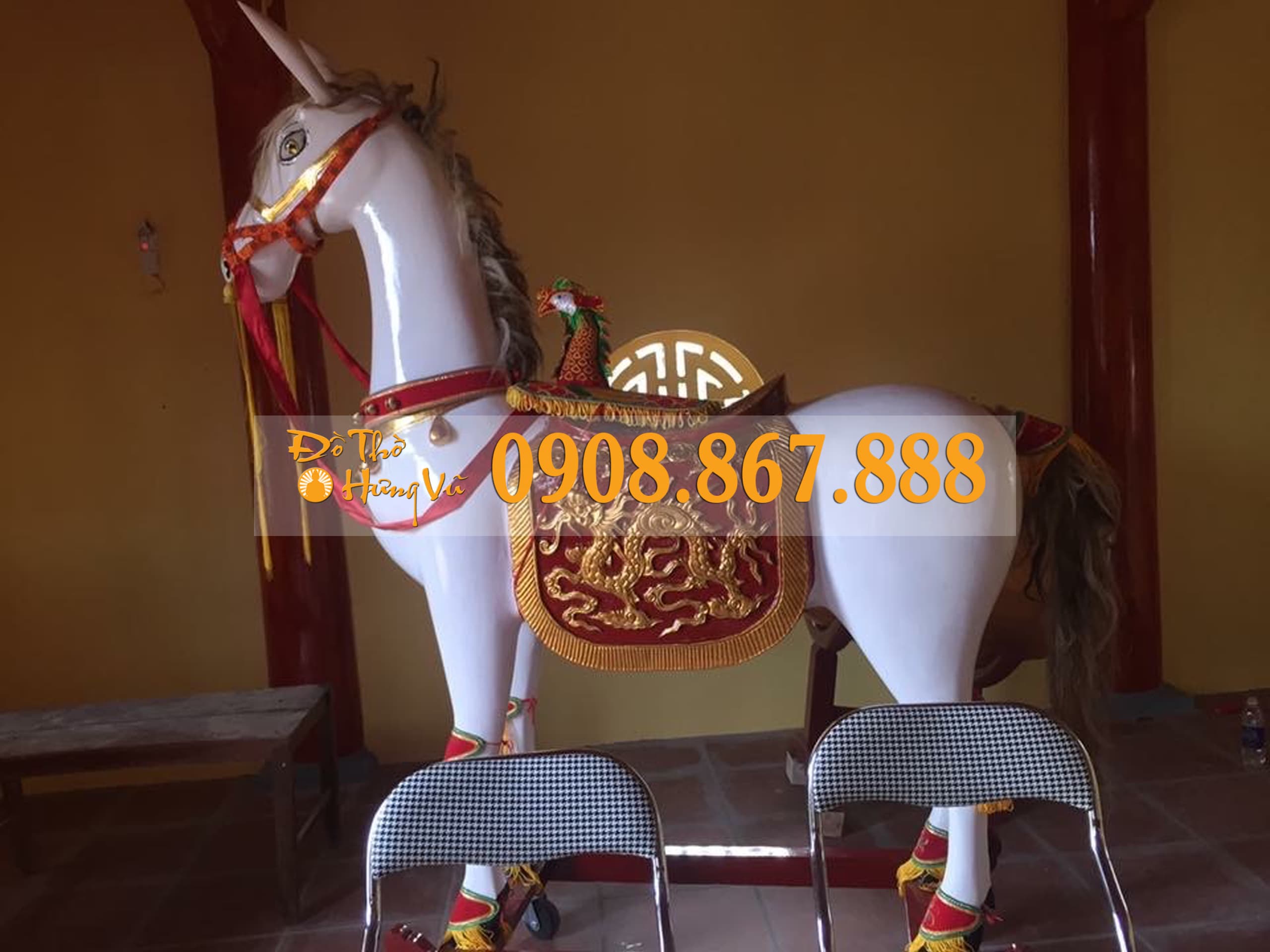 Ngựa Gỗ Thờ Mít NT-03 Ngựa Gỗ Thờ Mít NT-03