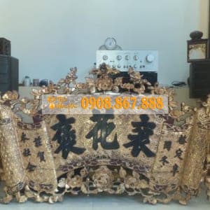 Hoành phi câu đối gỗ mít