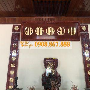 Hoành phi - Câu Đối thếp vàng nhà anh Cường Hoành phi - Câu Đối thếp vàng nhà anh Cường