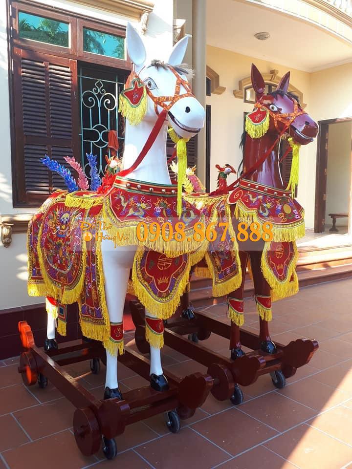 Ngựa Thờ Gỗ Mít NT-09