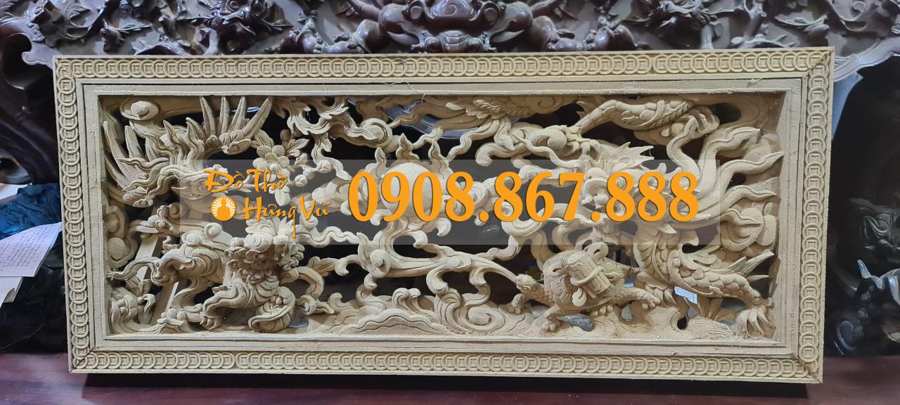 Tranh Gỗ Tứ Linh Phong Thủy TGTL-12 Tranh Gỗ Tứ Linh Phong Thủy TGTL-12