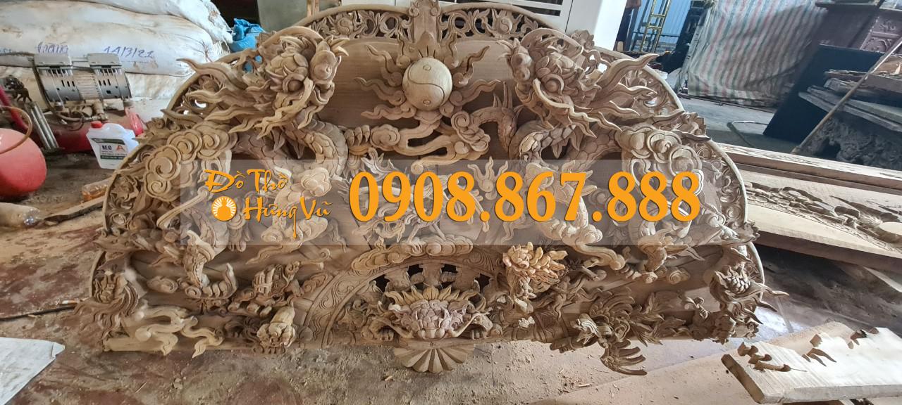 Tranh quạt gỗ tứ linh Tranh quạt gỗ tứ linh