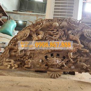 Tranh quạt gỗ tứ linh Tranh quạt gỗ tứ linh