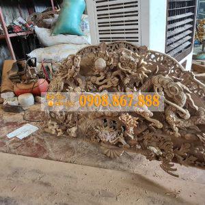 Tranh quạt gỗ tứ linh