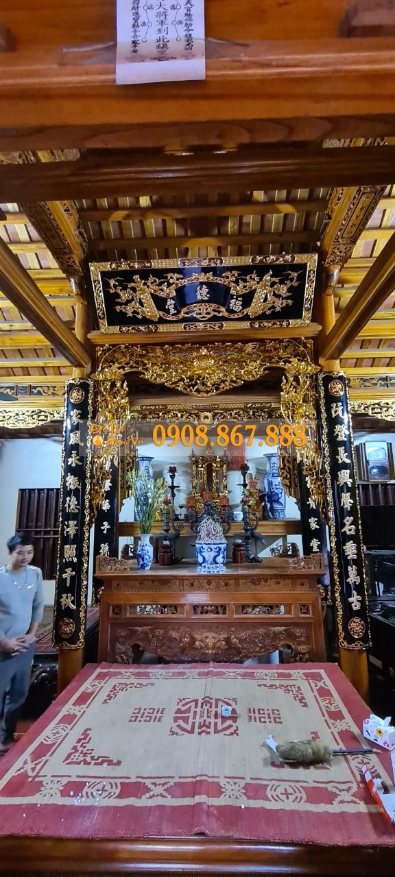 Phòng Thờ Gỗ Mít PT-04 Phòng Thờ Gỗ Mít PT-04