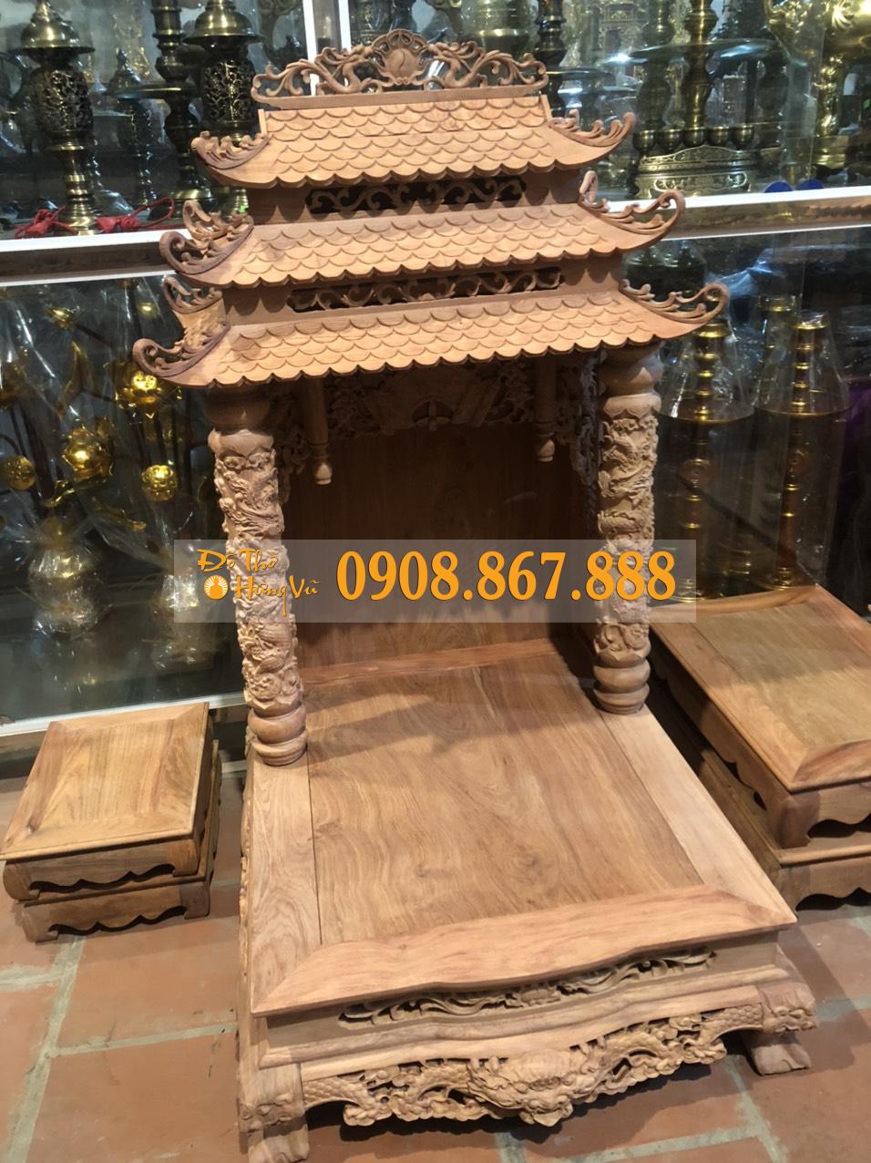 Bàn Thờ Thần Tài Gỗ Hương Đá SĐ-1014 Bàn Thờ Thần Tài Gỗ Hương Đá SĐ-1014