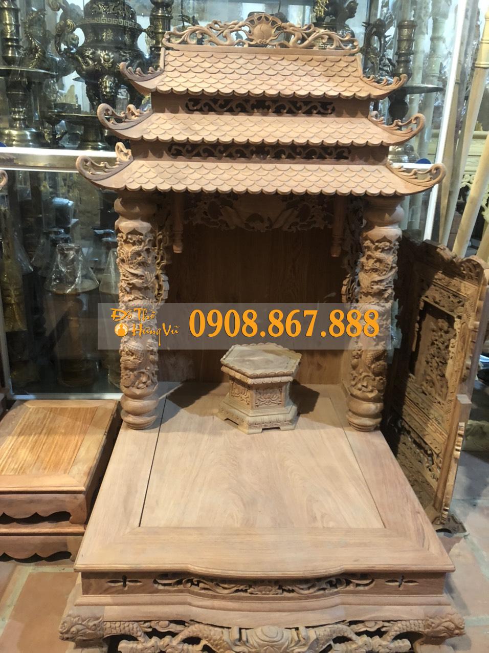 Bàn Thờ Thần Tài Gỗ Hương Đá SĐ-1014 Bàn Thờ Thần Tài Gỗ Hương Đá SĐ-1014