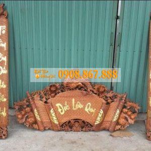 Cuốn Thư Câu Đối Hồng Trĩ Gỗ Hương MS-0010