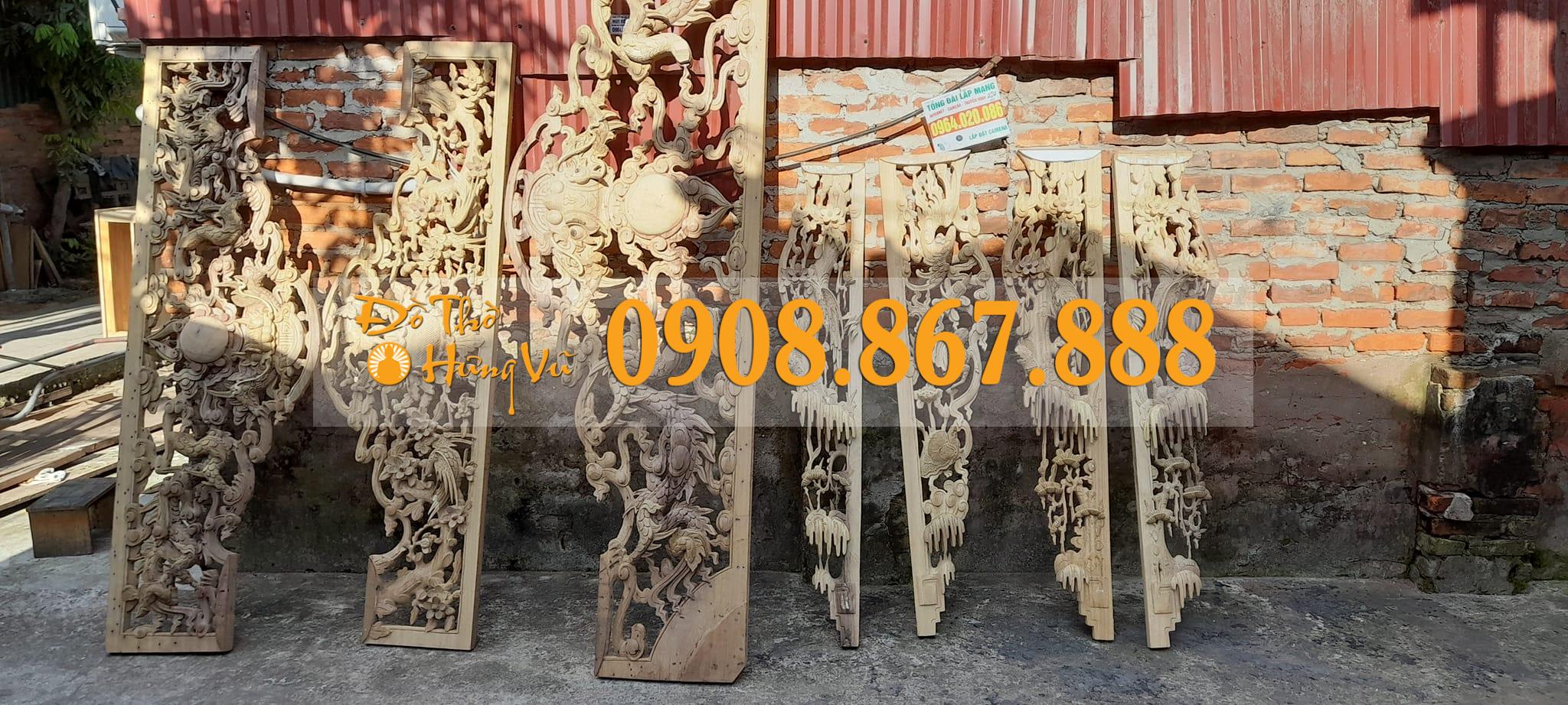 Mẫu Cửa Võng Đẹp Gỗ Dổi CV-0019