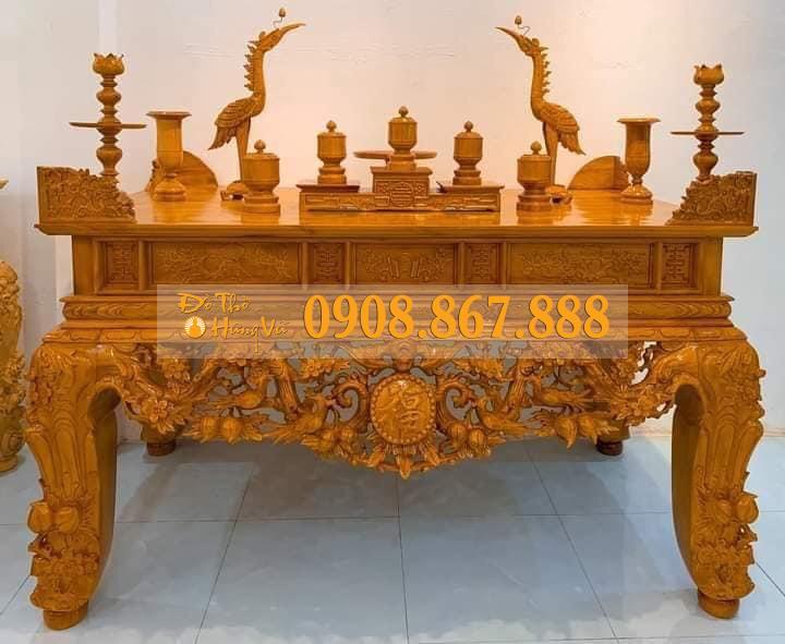 Sập Thờ Gỗ Mít-004