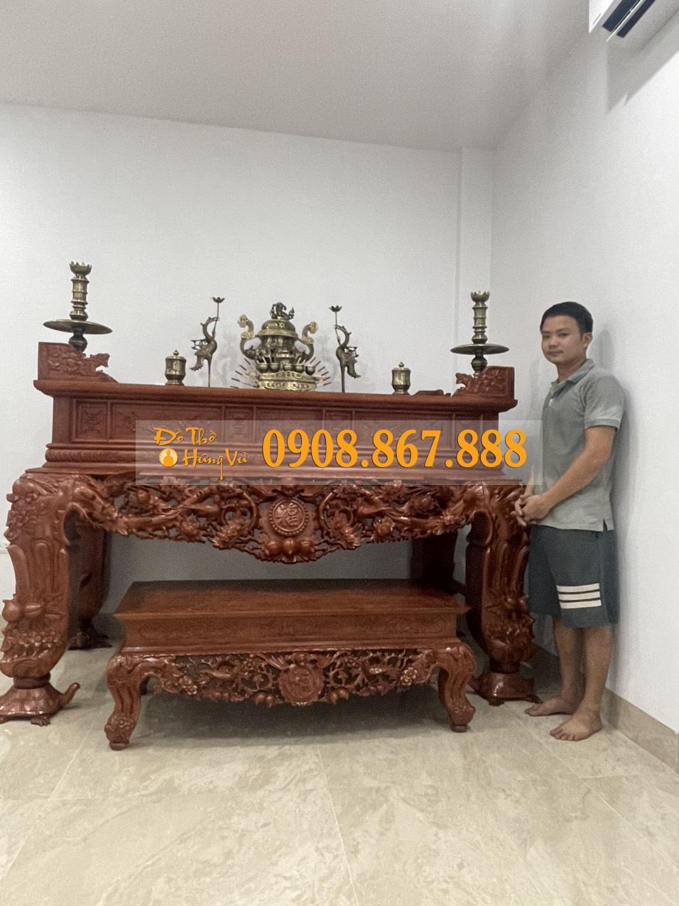 Sập Thờ Hương Đá Mẫu Mai Điểu-0024 Sập Thờ Hương Đá Mẫu Mai Điểu-0024