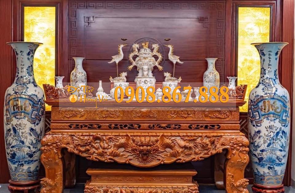 Sập Thờ Hương Đá Mẫu Tứ Linh-0012 Sập Thờ Hương Đá Mẫu Tứ Linh-0012