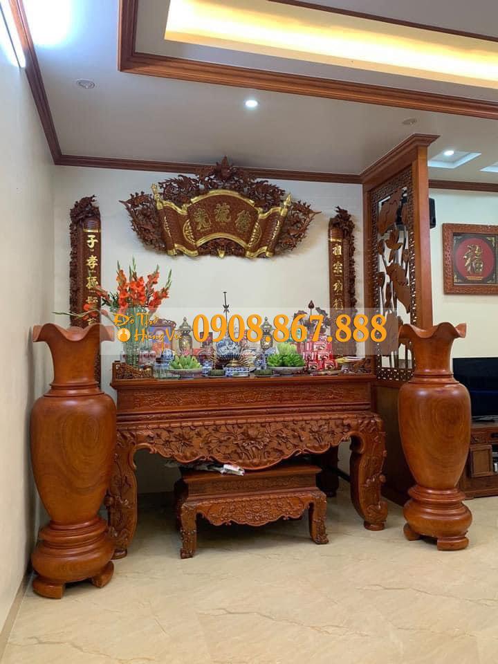 Sập Thờ Hương Đá Mẫu Sen-02 Sập Thờ Hương Đá Mẫu Sen-02