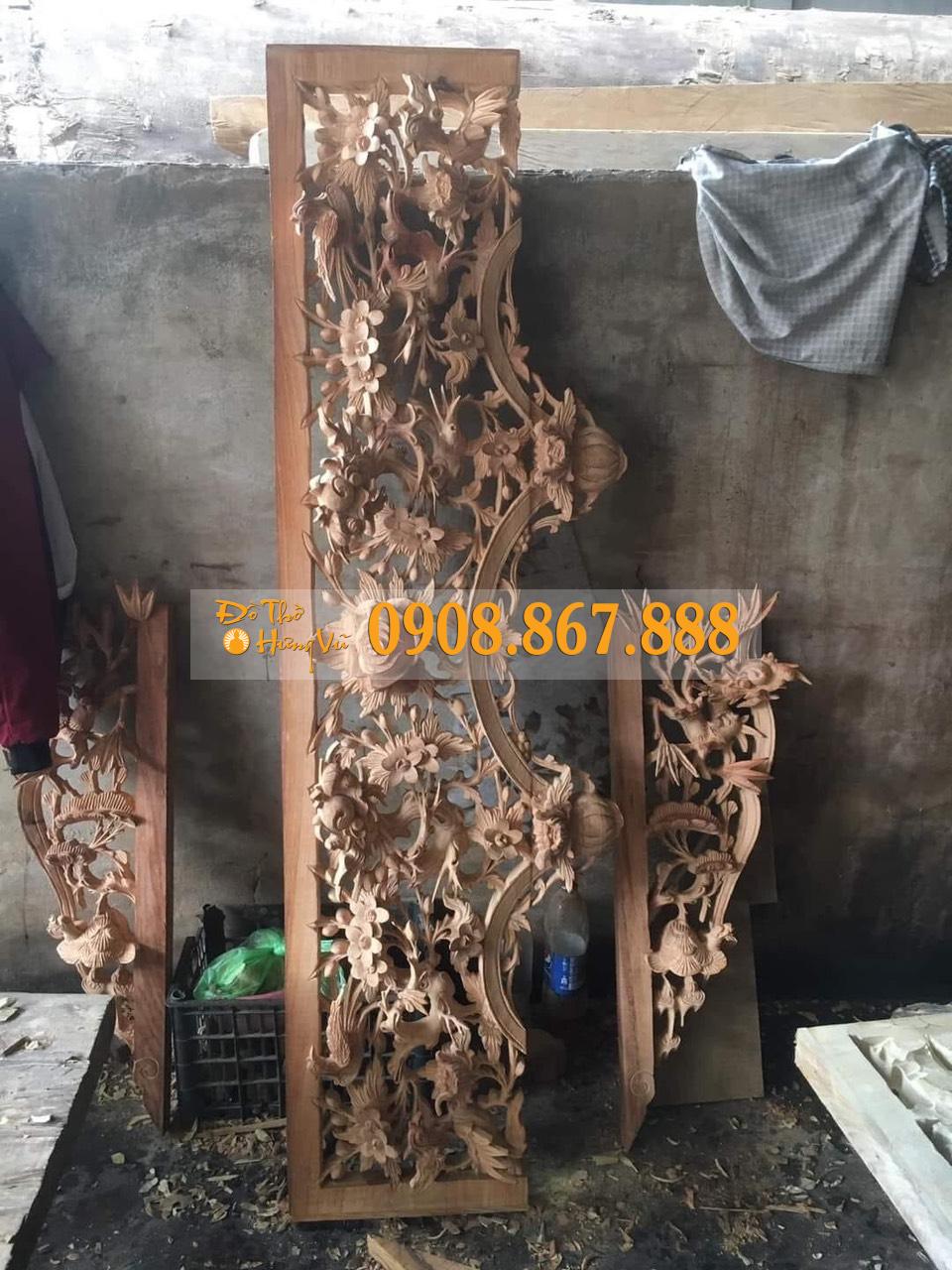 Cửa Võng Đẹp Gỗ Gõ CV-0005 Cửa Võng Đẹp Gỗ Gõ CV-0005