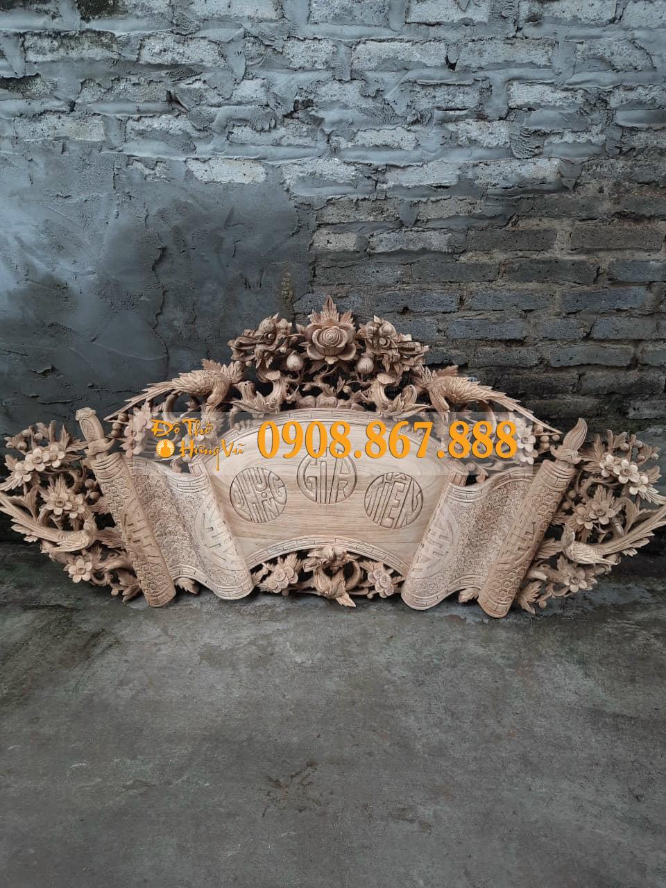 Cuốn Thư Rồng Hóa Gỗ Gụ CT-10 Cuốn Thư Rồng Hóa Gỗ Gụ CT-10