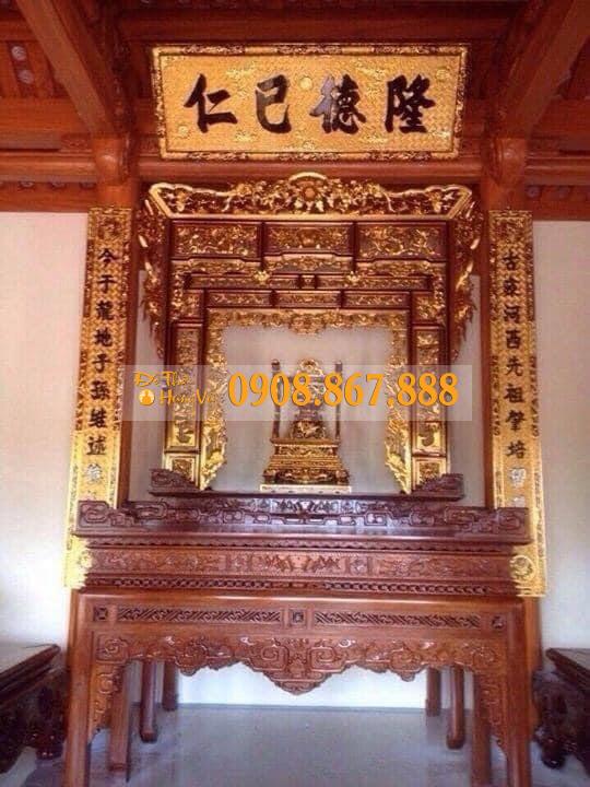 Phòng Thờ Truyền Thống Gỗ Mít PT-46 Phòng Thờ Truyền Thống Gỗ Mít PT-46