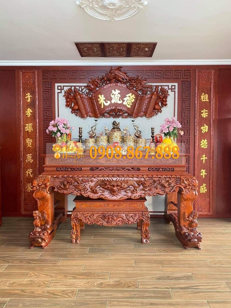 Sập Thờ Hương Đá Mẫu Tứ Linh-1 Sập Thờ Hương Đá Mẫu Tứ Linh-1