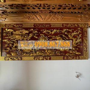 Tranh Gỗ Tứ Linh Sơn Thếp TGTL-13