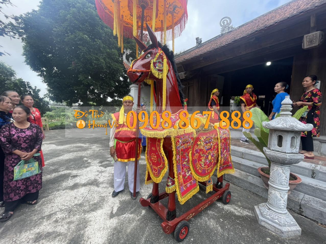 Ngựa Thờ Gỗ Mít NT-06 Ngựa Thờ Gỗ Mít NT-06