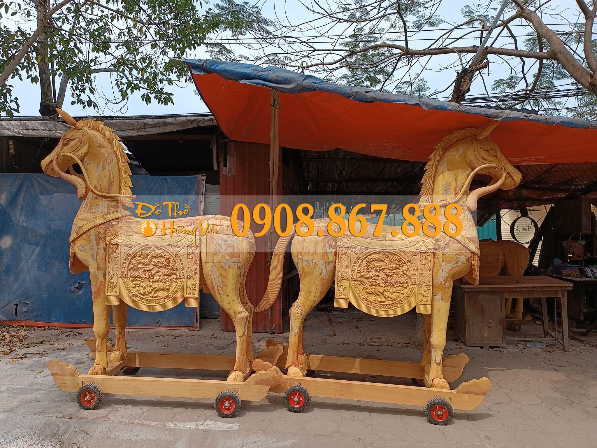 Ý Nghĩa Thờ Ngựa Gỗ Mít NT-103 Ý Nghĩa Thờ Ngựa Gỗ Mít NT-103