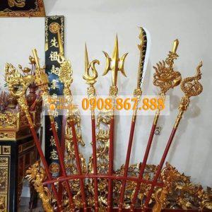 Bộ Chấp Kích Bằng Gỗ Dổi Sơn Son Thếp Vàng CK-05 Bộ Chấp Kích Bằng Gỗ Dổi Sơn Son Thếp Vàng CK-05