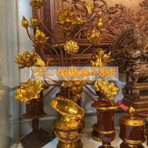 Hoa Sen Thờ Bằng Gỗ HS-0025 Hoa Sen Thờ Bằng Gỗ HS-0025