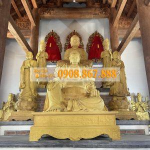 Tượng Phật Di Lặc bằng gỗ mít Tượng Phật Di Lặc bằng gỗ mít