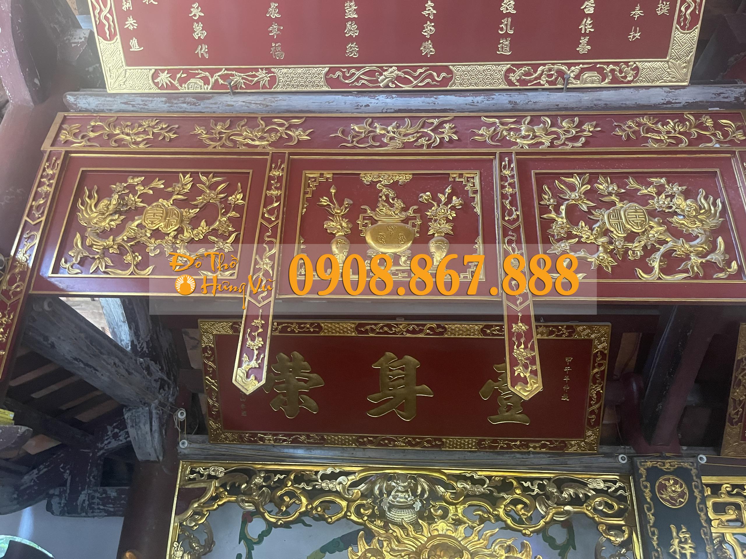 Y Môn Thờ Gỗ Sơn Son Thếp Vàng Y Môn Thờ Gỗ Sơn Son Thếp Vàng