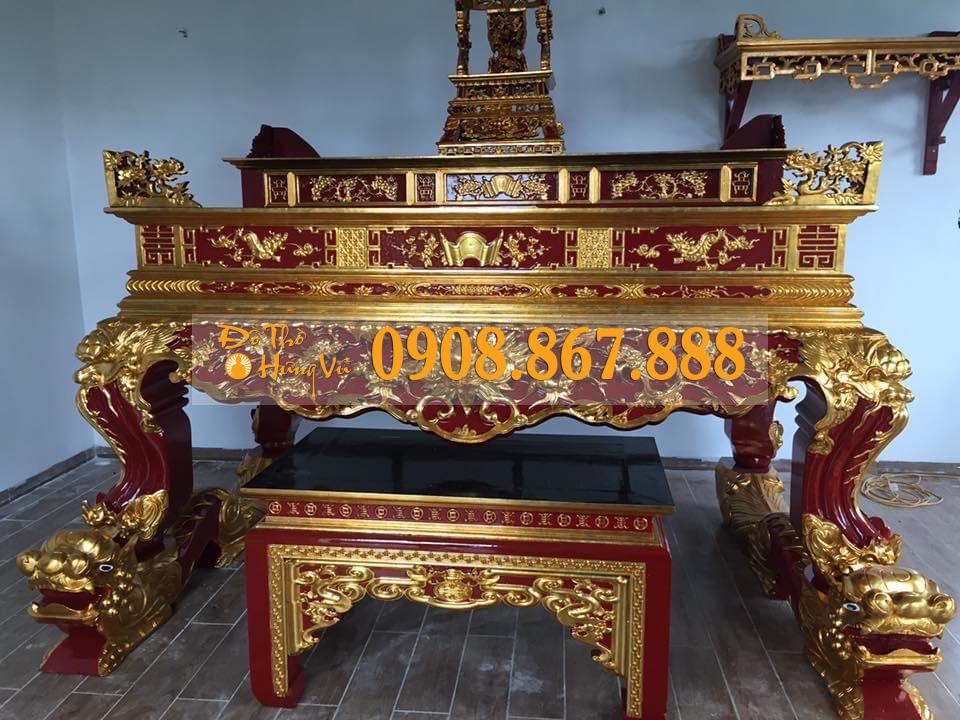 Mẫu bàn cúng cơm bằng gỗ