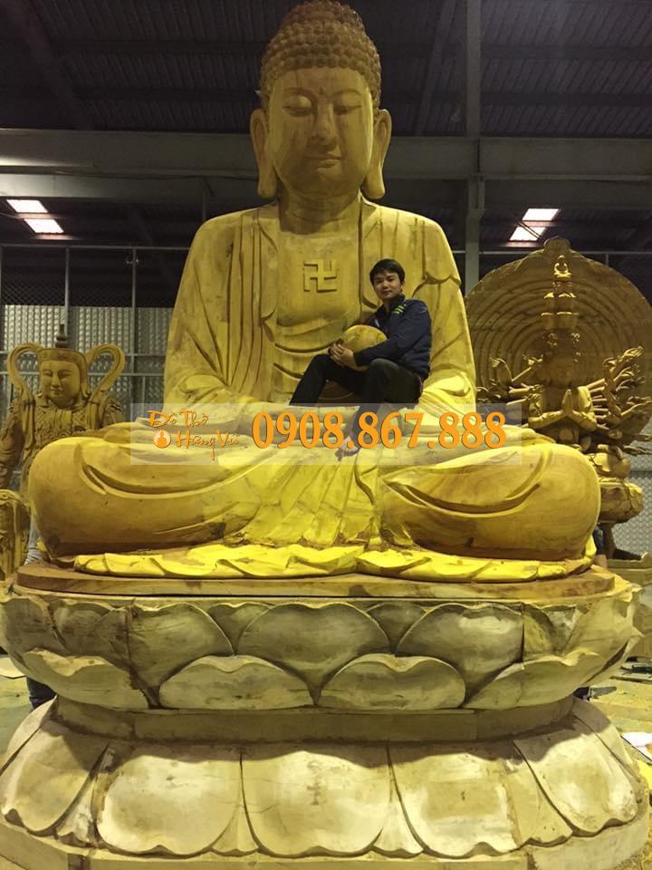 Tượng Phật A Di Đà Gỗ 17 Tượng Phật A Di Đà Gỗ 17