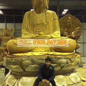 Tượng Phật A Di Đà Gỗ 17